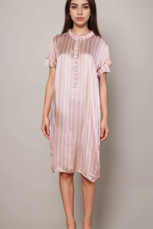 Peach Shirt dress