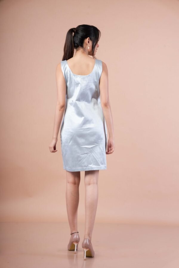 Heavy Satin Embellished Dress - Image 4