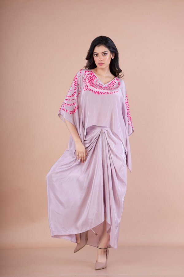 Kaftan top Drape Skirt - Image 4