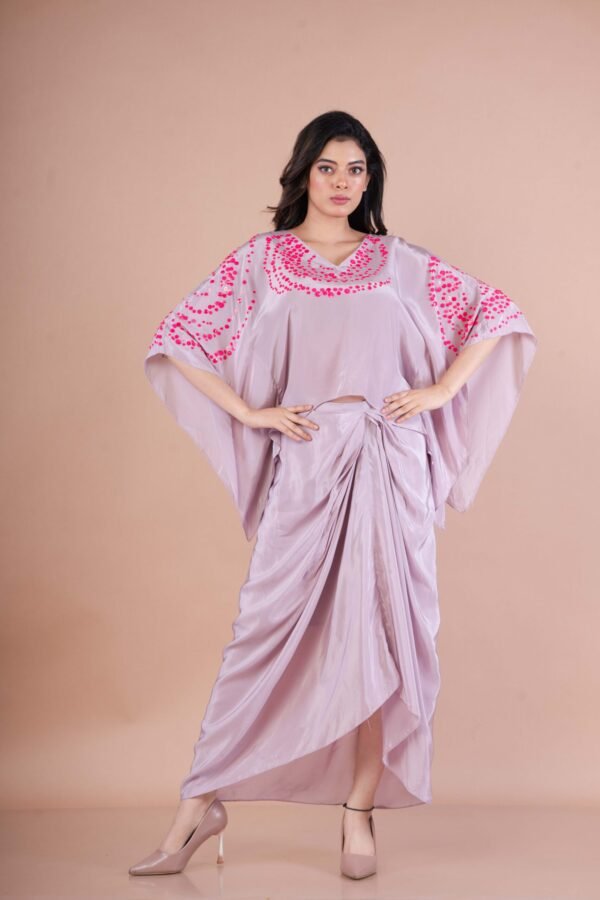 Kaftan top Drape Skirt