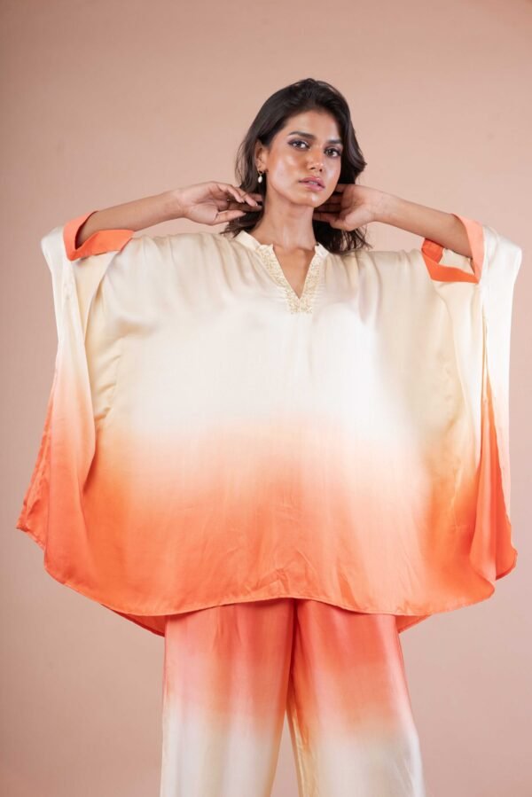 Orange & Cream Ombre Co-ord set - Image 2