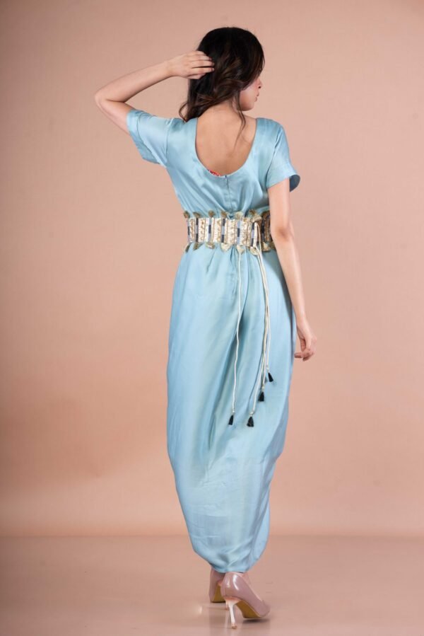 Jump Suit with embroidered Belt - Image 3