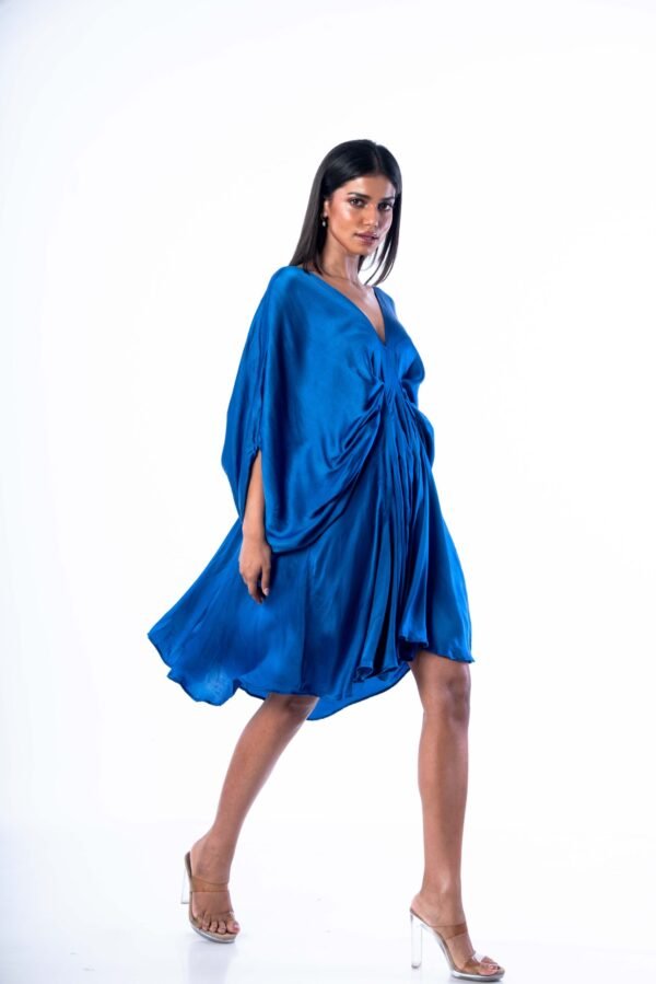 Kaftan Pleated short Dress - Image 3