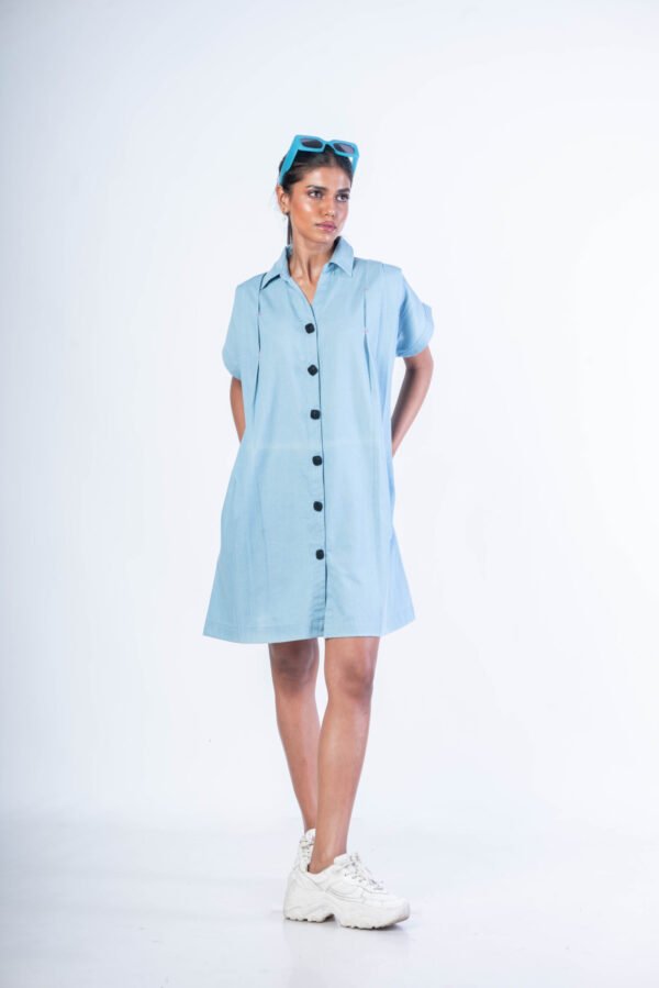 Blue Shirt dress