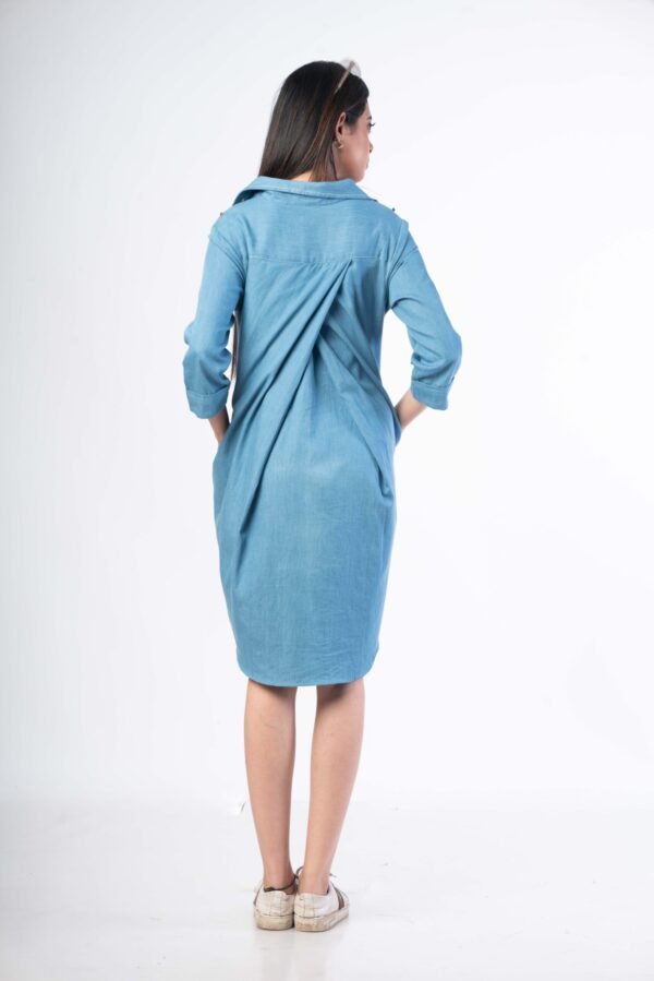 Blue Denim Dress - Image 3