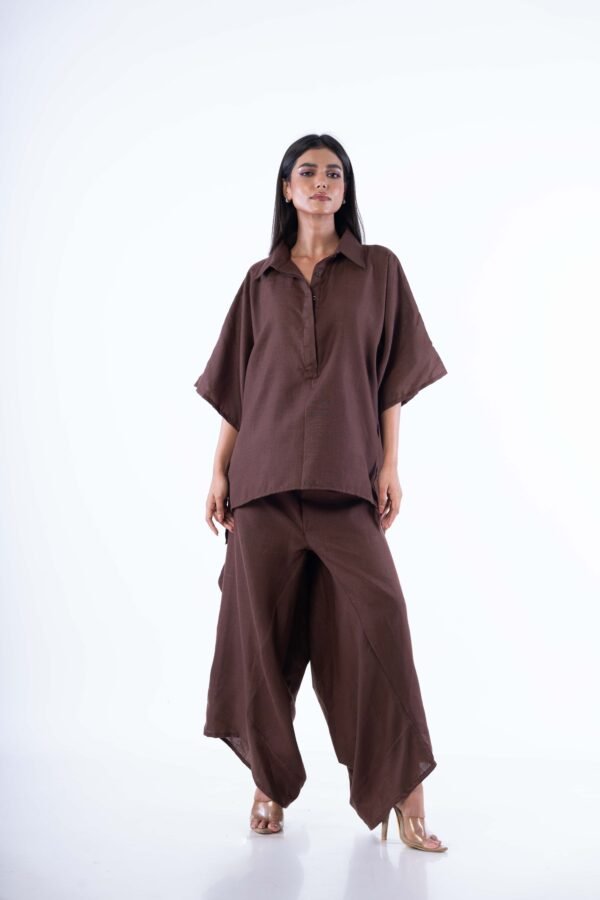 Co-ord set with Asymmetric Pants