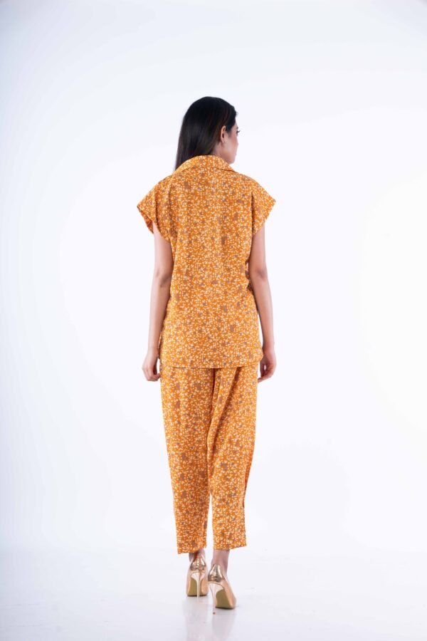 Mustard printed Co-ord set - Image 4