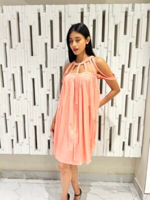 Peach Stappy Dress