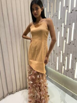 Peach Dress Maxi